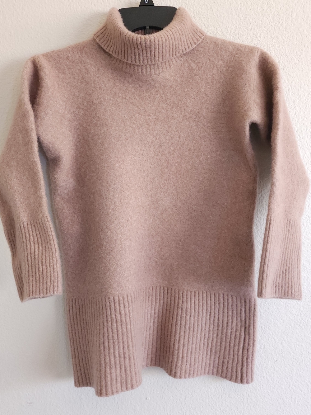 Everlane The Alpaca Yak Wool Turtleneck Sweater Brown Taupe Small